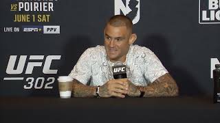 Dustin Poirier reacts to Khabib Nurmagomedov praising him calling him underrated to Islam Makhachev [upl. by Retluoc]