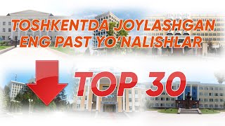 Toshkentda joylashgan eng past yoʻnalishlar — TOP 30 [upl. by Reedy]