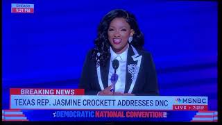 Jasmine Crockett TX Representative Democratic Convention 2024 [upl. by Fair]