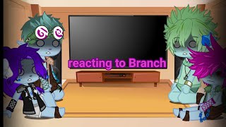 BroZone reacts to Branch Dead child Branch AU [upl. by Anadal]