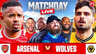 Arsenal 21 Wolves  Match Day Live [upl. by Datha715]