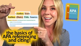 The Basics of Citing and Referencing in APA 7th Edition [upl. by Raasch]