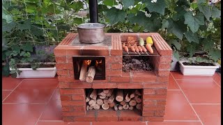 Make a smokeless wood stove with your own hands [upl. by Eelirem]