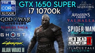 GTX 1650 Super  I7 10700K amp 32GB Ram  Test In 10 Games  1080p [upl. by Styles]