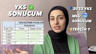 YKS SONUCUM  MSÜ  SIRALAMAM YIĞILMA EŞİT AĞIRLIK TERCİH [upl. by Joacima783]