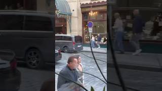 Arnold Schwarzenegger in Prague with Monica Barbaro 11924 Part 2 [upl. by Holmann]