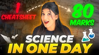 ATTENTION⚠️Follow this 1 DAY science PLAN to score 80 marks🔥 Use 24 hours SMARTLY😎 [upl. by Knarf902]