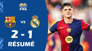 Résumé FC Barcelone 21 Real Madrid  Match Amical 2024 [upl. by Ayekam658]