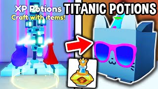 SUPER OP TITANIC PET POTIONS Coming to Roblox Pet Simulator 99 [upl. by Delisle]