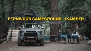 Fernwood Campground at Big Sur 2023  iKamper 4K [upl. by Aerdnaeel273]