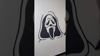 Ghost face shorts fyp viralvideo satisfying drawing [upl. by Atinoj863]