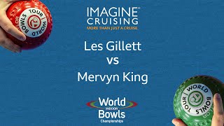 World Indoor Bowls Championship 2024 Les Gillett vs Mervyn King  Day 13 Match 1 [upl. by Desdamona]