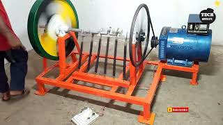 How To Make Flywheel Free Energy Spring Machaine Generator 15kv Alternator 220v Free Energy [upl. by Baecher]