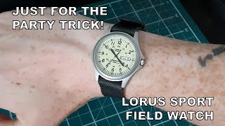 Just For The Party Trick  Lorus Sport Lumibrite Field Watch [upl. by Kavanagh]