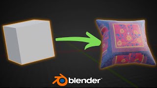 Create a Pillow in Blender in 1 Minute [upl. by Saloma]