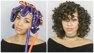 How To Flexirod Set  Transitioning Hair  Lyasia in the City [upl. by Keelby]