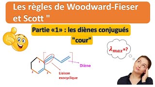 spectroscopie uvvisible 8  les règles de WoodwardFieser et Scott  cas des diènes conjugués [upl. by Mian]