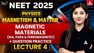 Magnetic Materials Dia Para Ferromagnetic Materials Question Practice NEET 2025 Magnetism ampMatter [upl. by Reidar545]