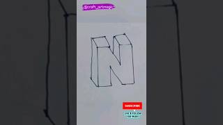 draw N  3D Nshorts short viral subscribe shortvideo clay trending ytshorts viralvideo yt [upl. by Zakaria]