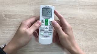 How to use Chunghop K2012E Universal Air Conditioner Remote [upl. by Spiegel]