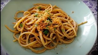 Pasta con anchoas  Receta Deliciosa muy Fácil y Rápida [upl. by Daven186]