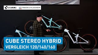 Ultimativer 2024 EBikeVergleich CUBE Stereo Hybrid 120 vs 140 vs 160 – Deine optimale Wahl 🥇 [upl. by Arrej653]