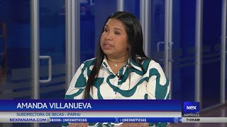 Amanda Villanueva se refiere al inicio de pago de becas de concurso del IFARHU [upl. by Eidnew]