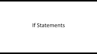 CSCE 111 Video 2 If Statements [upl. by Artek53]