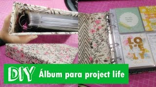 DIY  Como fazer um álbum de project life 6x8 [upl. by Vinna]