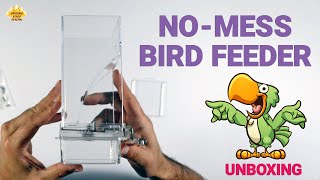 NoMess Bird Feeder for Bird Cage  Unboxing 📦🦜 [upl. by Haneehs]