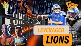 Week 2 NFL DraftKings Millionaire Strategy  Attacking Overlooked LionsBucs  Leverage Plays [upl. by Ahsert]