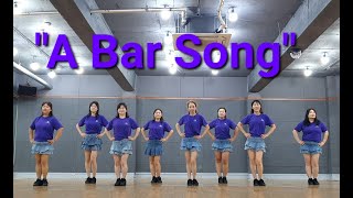 A Bar Song line dance Beginner Demo [upl. by Eisseb]