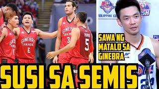 GINEBRA SUSI SA SEMI FINALS VS MERALCO  MALIKSI SAWA NG MATALO SA GINEBRA [upl. by Rechaba]