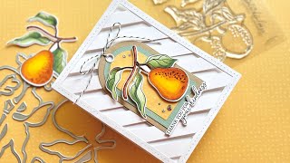 NOT your TYPICAL Card BASE  Photoplay Paper Say it With Stamps Fall Orchard [upl. by Emerej]