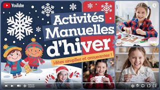 Activités Manuelles dHiver pour Enfants  Idées Simples et Amusantes [upl. by Juanne]