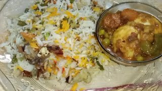 Dum veg biryanibengali vlogsaltabanu cooking and back [upl. by Ilahsiav710]