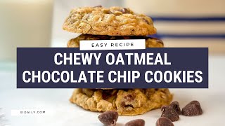 Oatmeal Chocolate Chip Cookies [upl. by Nedrud924]