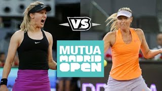 Sharapova vs Bouchard ● 2017 Madrid R2 Highlights [upl. by Harriman923]