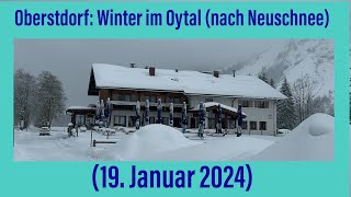 Oberstdorf Winter im Oytal nach Neuschnee 19 Januar 2024 ￼ [upl. by Danit]