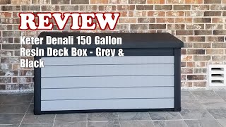 Keter Denali 150 Gallon Resin Large Deck Box Review 2024 [upl. by Blake]