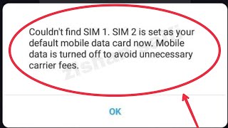 Fix MIUI Couldnt Find SIM 1 SIM 2 is set as your default Mobile data card now Mobile data Android [upl. by Anide131]