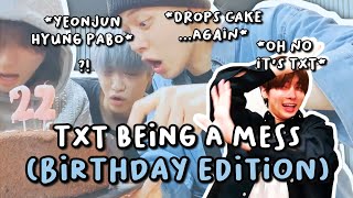 Chaotic birthdays with TXT [upl. by Salkcin]