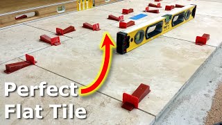 How To Use Tile Leveling Systems For Flat Tile Floors Raimondi [upl. by Anitram]