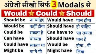 Modals  Modals in English Grammar  Modal verb  Modal verbs in English Grammar lesson part 3 [upl. by Ginni414]