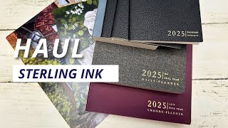 2025 Sterling Ink Haul  A5 Common Planner B6 Daily Planner Passport Booklets and Notebook [upl. by Ellatsyrc]