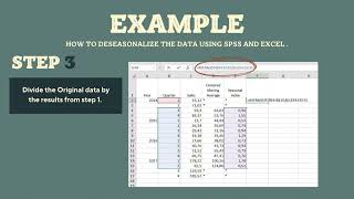 S Tutorial How to Deseasonalize Time Series Data Using Excel and SPSS [upl. by Phaedra806]