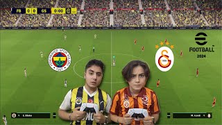 ABİMLE PES 2024 KAPIŞMASI  DERBİ [upl. by Ikkim561]