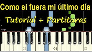 MI ULTIMO DIA TERCER CIELO Piano Tutorial Cover Facil  Partitura PDF Sheet Music Easy Midi [upl. by Shaine]