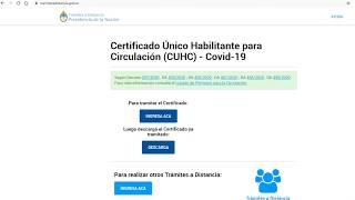 🚔Certificado de circulación 🛂 Obtenerlo en 5 minutos 2021 Permiso para circular ARGENTINA [upl. by Anaik922]