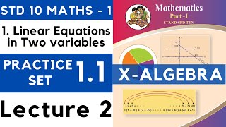 Class 10 Practice Set 11 Lecture 2 Chapter 1 Linear Equations in Two Variables  10th Maths  SSC [upl. by Michal]